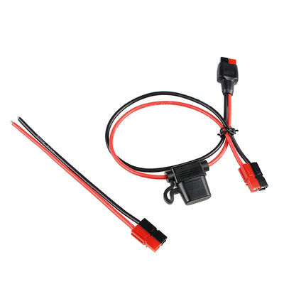 Precision Terminal Wire Assembly | Custom Anderson Connector with an Inline Fuse Holder Power Cable Harness for Battery Energy Storage | ROHS Compliant Made in China