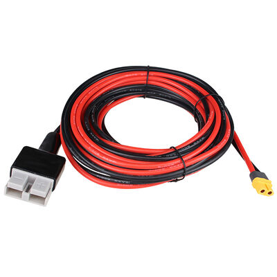 Anderson & XT60 Adapter Power Cable Harness | Custom Length SG50A 600V Connector Power Plug 10~14WAG XT60-F Wire Harness for Automobile | Made in China
