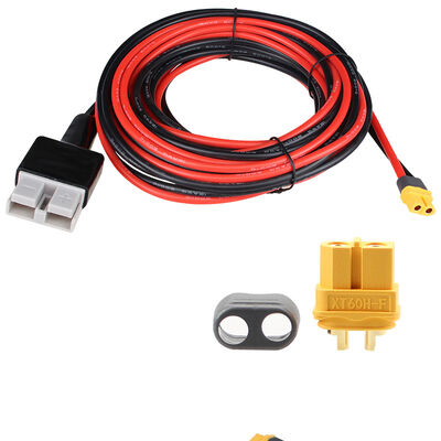 Anderson & XT60 Adapter Power Cable Harness | Custom Length SG50A 600V Connector Power Plug 10~14WAG XT60-F Wire Harness for Automobile | Made in China