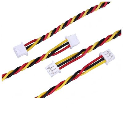 Precision Terminal Wire Assembly | Custom MX1.25mm 3-Pin Twisted Pair Wiring Harness for Drone Flight Controllers | RoHS Compliant Made in China
