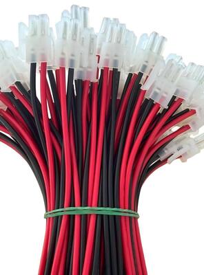 Molex Connector Wire Assembly | Custom Legth UL1007 2Pin Red and Black Male Terminal Wire Harness for Electric Toys | China Wiring Harness Factory