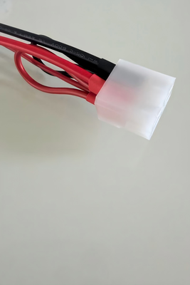 Precision Terminal Wire Assembly | Custom Black and Red 5.08mm Big 4D 2Pin 105℃ PVC Harness for Lithium Battery | ROHS Compliant Made in China