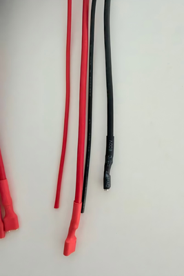 Precision Terminal Wire Assembly | Custom Black and Red 5.08mm Big 4D 2Pin 105℃ PVC Harness for Lithium Battery | ROHS Compliant Made in China