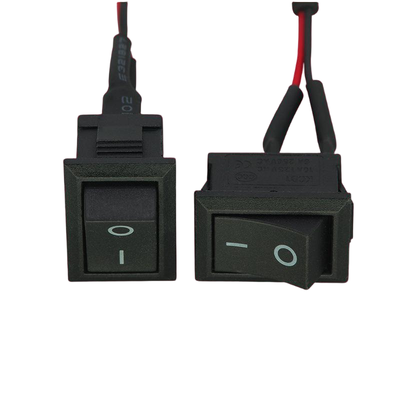 Electronic Wire Harness | Custom Pre Wired KCD1 2Pin Rocker Switch Harness, SPST ON OFF Boat Power Switch Cable with XH2.54-2P Locking Male Terminal for FPV Drone