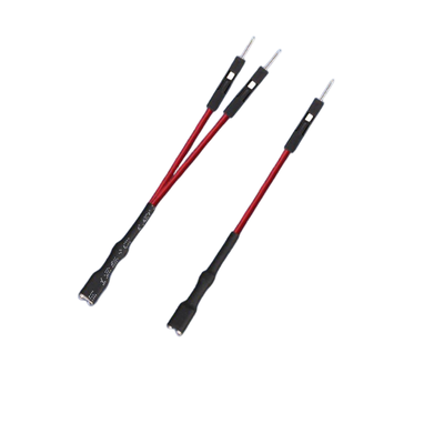 China Custom Cable Assembly Manufacturer | 22AWG 24AWG 2P 3P Dupont 2.54 Female to 2.8mm 110 Spade Terminal Adapter Wire Harness for FPV Drone Flight