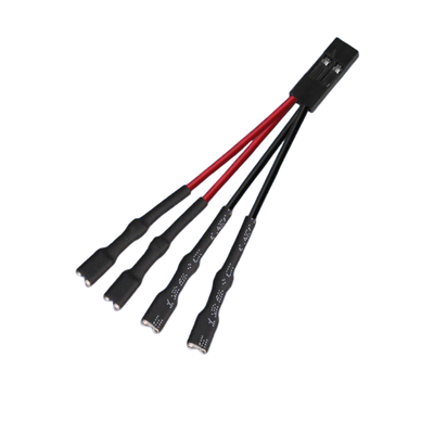 China Custom Cable Assembly Manufacturer | 22AWG 24AWG 2P 3P Dupont 2.54 Female to 2.8mm 110 Spade Terminal Adapter Wire Harness for FPV Drone Flight