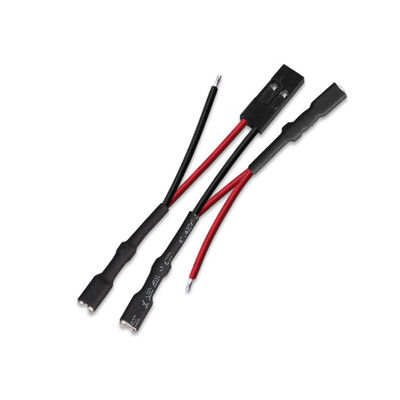 China Custom Cable Assembly Manufacturer | 22AWG 24AWG 2P 3P Dupont 2.54 Female to 2.8mm 110 Spade Terminal Adapter Wire Harness for FPV Drone Flight