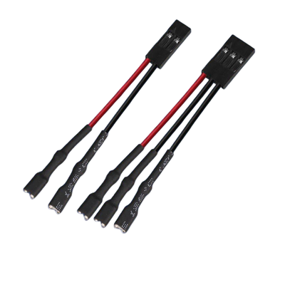 China Custom Cable Assembly Manufacturer | 22AWG 24AWG 2P 3P Dupont 2.54 Female to 2.8mm 110 Spade Terminal Adapter Wire Harness for FPV Drone Flight
