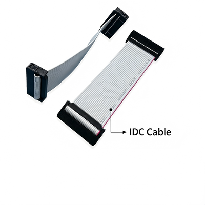 Custom Automotive Wire Harness | 2.54mm Pitch IDC Grey Ribbon Cable Assembly for Industrial Control & FPV Drone | China Wiring Harness Factory