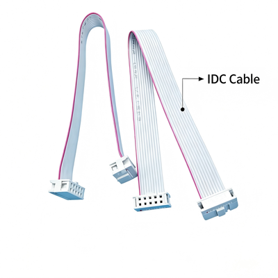 Custom Automotive Wire Harness | 2.54mm Pitch IDC Grey Ribbon Cable Assembly for Industrial Control & FPV Drone | China Wiring Harness Factory