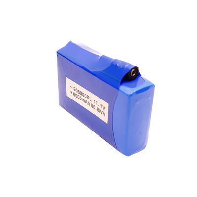 High Capacity Lithium Polymer Battery | Short Circuit Protection 6000mAh 11.1 V Lipo Battery Pack for Outdoor LED Strips | CE Compliant Made in China