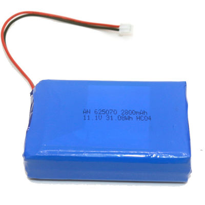IEC62133 Certified | Rechargeable Lithium Polymer Battery | 3S 11.1V 2800mAh Li Polymer Battery Pack for Fixed-wing Planes | China Manufacturing Factory