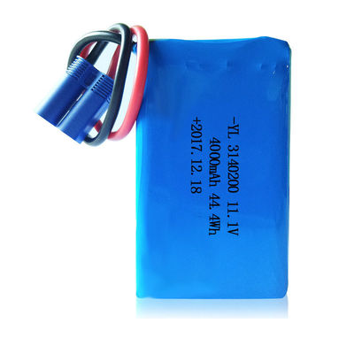 Rechargeable Lithium Polymer Battery | Custom 11.1V 4000mAh 44.4WH 3S Battery Pack for Vacuum Cleaners | ROHS Compliant Made in China
