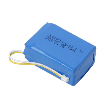 MSDS 28WH 7600mAh 3.7V Li Polymer Battery Pack