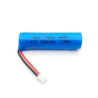 7.4Wh 2000mAh 3.7 V 18650 Rechargeable Li-ion Battery Pack with Connector, Compatible with RC Vehicles, Electronic Toys, LED Lighting Systems