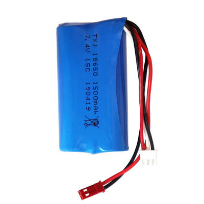 Long Cycle Life 18650 Battery Pack | 1000 Times 11.1Wh 1500mAh 7.4V Liion Battery Pack for Wireless Alarm Systems | ROHS Compliant | Made in China