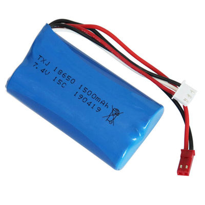 Long Cycle Life 18650 Battery Pack | 1000 Times 11.1Wh 1500mAh 7.4V Liion Battery Pack for Wireless Alarm Systems | ROHS Compliant | Made in China