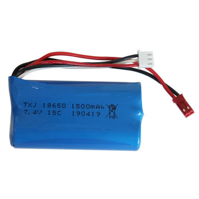 Long Cycle Life 18650 Battery Pack | 1000 Times 11.1Wh 1500mAh 7.4V Liion Battery Pack for Wireless Alarm Systems | ROHS Compliant | Made in China