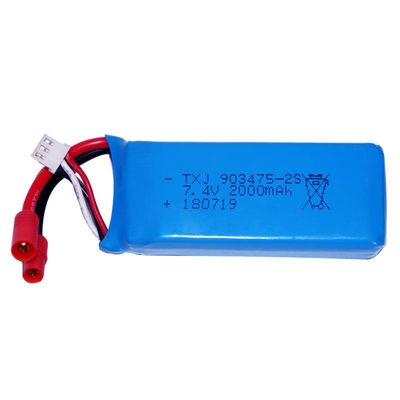 CE Certified | Custom 14.8Wh 7.4V 2000mah Lithium Polymer Battery for RC Aircraft | OEM Custom | China Manufacturing Factory