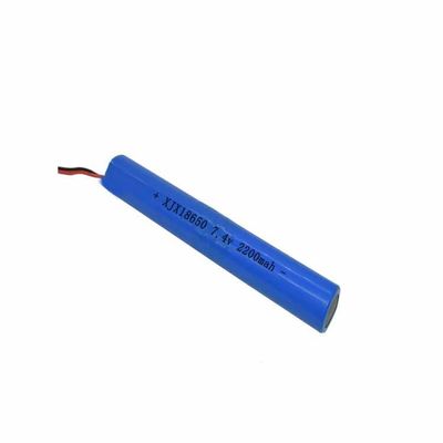 Custom 7.4V 2200mAh 16.28Wh Rechargeable 18650 Lithium Battery for Portable Handheld Equipment | IEC62133 Certified | Made in China