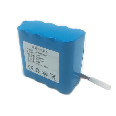 IEC62133 Certified | 14.8V 5000mAh 4S 2P 18650 Rechargeable Battery Pack for Security Monitoring Systems | China Manufacturing Factory