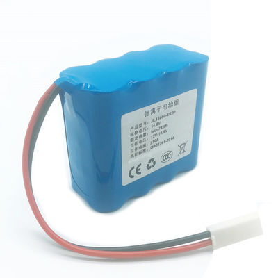 IEC62133 Certified | 14.8V 5000mAh 4S 2P 18650 Rechargeable Battery Pack for Security Monitoring Systems | China Manufacturing Factory