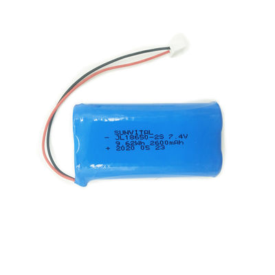 Rechargeable 18650 Battery Pack | MSDS CC CV 7.4V 2600mAh 18650 Lithium Ion Battery for Led Lights | Sample Order Accepted China Factory