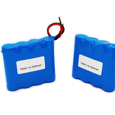 7.4V 5000mAh 18650 Lithium-ion Battery Pack | 2S2P Standard Power | ROSH Certified | Customizable China Manufacturer
