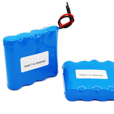 7.4V 5000mAh 18650 Lithium-ion Battery Pack | 2S2P Standard Power | ROSH Certified | Customizable China Manufacturer