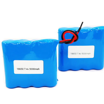 7.4V 5000mAh 18650 Lithium-ion Battery Pack | 2S2P Standard Power | ROSH Certified | Customizable China Manufacturer
