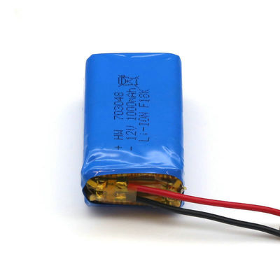 Long Cycle Life Lithium Polymer Battery | Custom 1000mAh 12V Lithium Ion Polymer Battery Pack for Portable LED Lighting | IEC62133 China Manufacturer