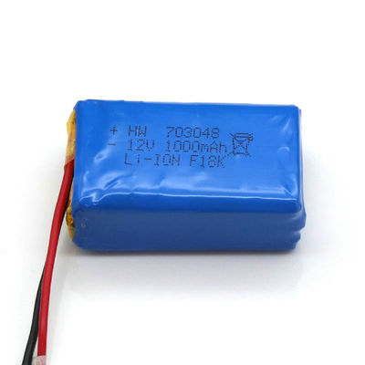 Long Cycle Life Lithium Polymer Battery | Custom 1000mAh 12V Lithium Ion Polymer Battery Pack for Portable LED Lighting | IEC62133 China Manufacturer