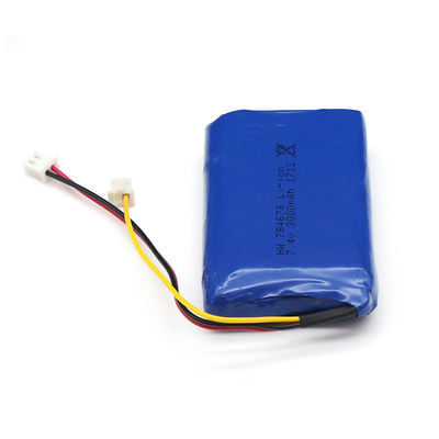 Rechargeable Lithium Polymer Battery | 3000mAh 7.4V Lithium Ion Polymer Battery Pack for Portable Projectors | IEC62133 China Manufacturer