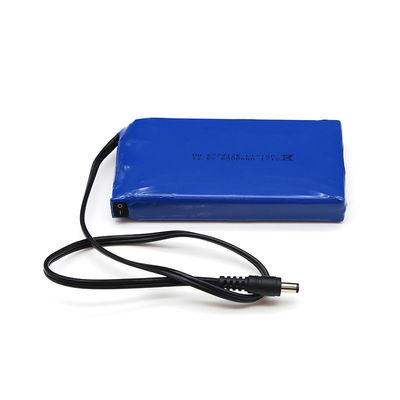 18650 Flat Polymer Lithium-ion Battery Pack | 8500mAh 12.6V Bluetooth Speaker Lipo Battery with DC Barrel Plug | ROHS Compliant Made in China