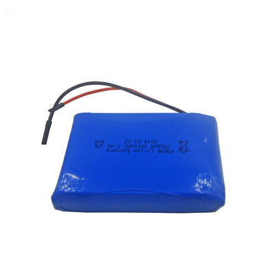 IEC62133 Certified | Custom Size Battery 5000mAh 7.4 Volt Lithium Ion Polymer Battery for GPS Tracker Battery | ROHS Compliant Made in China