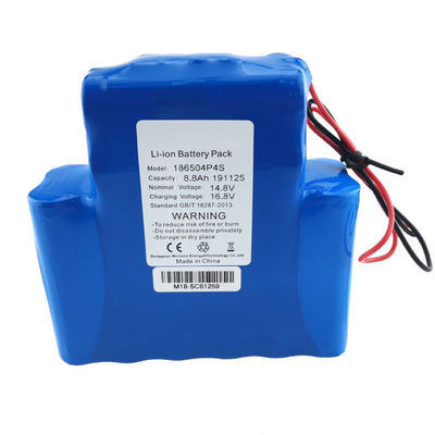 Rechargeable 18650 Battery Pack | Custom 14.8V 8.8Ah High Discharge 18650 Lithium Ion Battery for Specialized Industrial Equipment | Made in China