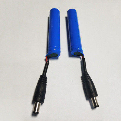 OEM ODM 18650 Battery Pack | 3.7 V Li -ion 2200mah 18650 Rechargeable Lithium Battery with a Male DC Barrel Jack Connector for LED Light