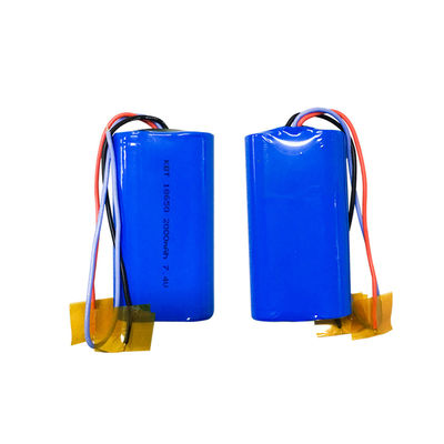 UN38.3 Certified  | Rechargeable 18650 Battery Pack | Custom 7.4V 2000mAh Lithium Battery Pack for Handheld Printers | Made in China