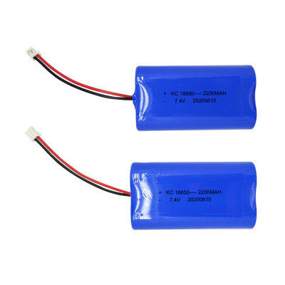 Made in China Custom 18650 Battery Pack | 7.4V 2200mAh Lion Lithium Batteries Rechargeable for Led Light | UN38.3 Listed Battery Factory Direct
