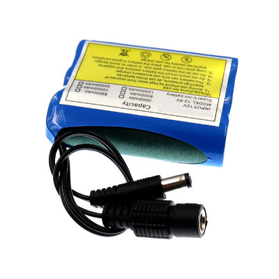 18650 Lithium Battery Pack | 12.6V 3400mAh Universal Rechargeable Lithium-ion Battery Pack | DC Male+Female Dual Connector for LED Lights | Customizable China Factory Direct