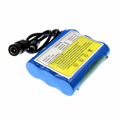 18650 Lithium Battery Pack | 12.6V 3400mAh Universal Rechargeable Lithium-ion Battery Pack | DC Male+Female Dual Connector for LED Lights | Customizable China Factory Direct