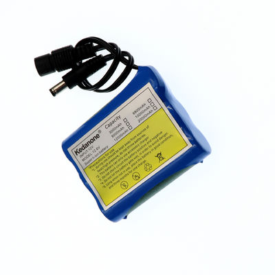 18650 Lithium Battery Pack | 12.6V 3400mAh Universal Rechargeable Lithium-ion Battery Pack | DC Male+Female Dual Connector for LED Lights | Customizable China Factory Direct