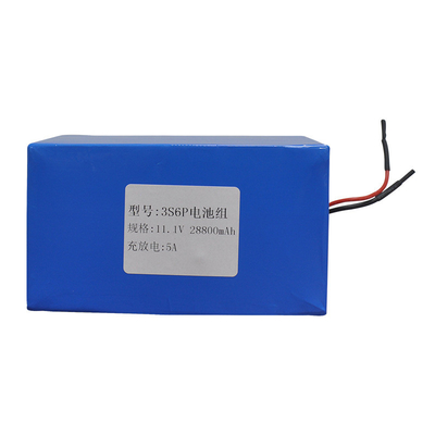 NMC 28800mAh 12V 18650 Battery Pack Shrinked PVC UN38.3