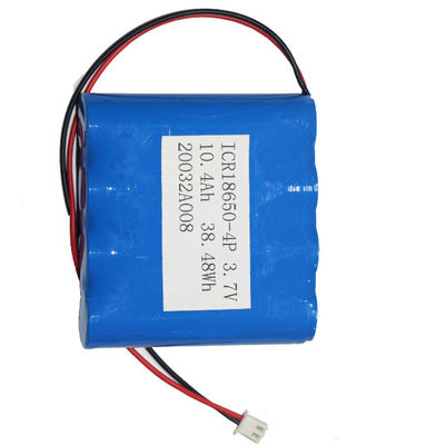 UN38.3 Certified | High Capacity 18650 Battery Pack | Samsung Custom 10.4Ah 3.7 Volt Lithium Battery Shrinked PVC for Desktop Fan | CC CV | Made in China Factory