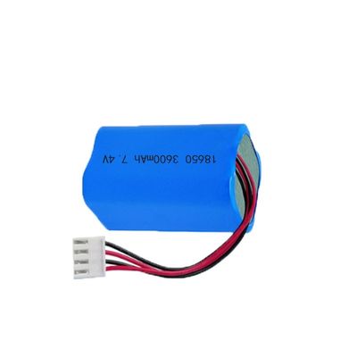 BMS Protected 18650 Battery Pack | 3600mAh 7.4V 12 Volt Lithium Ion Battery CC CV Mini Battery for Smart Sweeper | China Manufacturing Factory