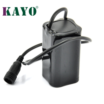 7.4V 6000mAh 18650 Rechargeable Battery CC CV For Bike Light