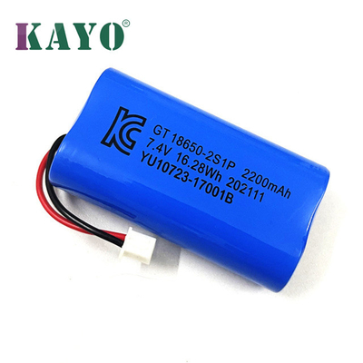 MSDS Rechargeable Lithium Battery Packs 7.4V 2200mAh NMC