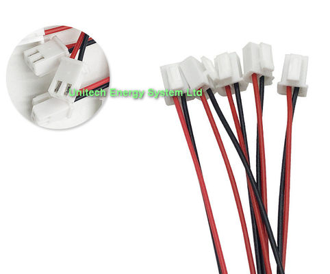 Custom JST 2.54mm 2PIN Female and Male Connecting Plug with Red Black Terminal Connector Wire Harness Assembly