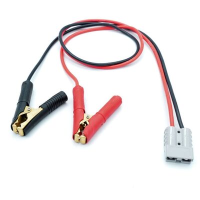 50A 1M Alligator Clips with High-Power Ring Terminals Battery Clamps Connection Cables, Battery Charging Leads And Car Inverter Power Cords, Wire And Harness Manufacturers