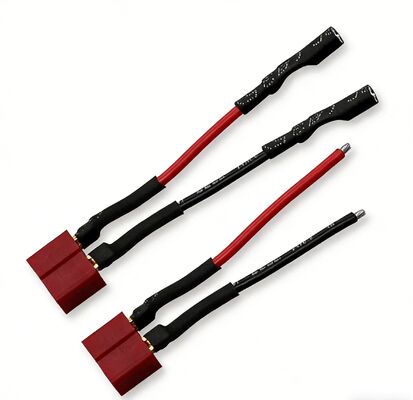 Harness Cable Assembly T Plug Adapter Male Female Connector with 14AWG 5CM Silicone Wire And Fuse for RC Car Drone Boat Lipo Li-ion Battery